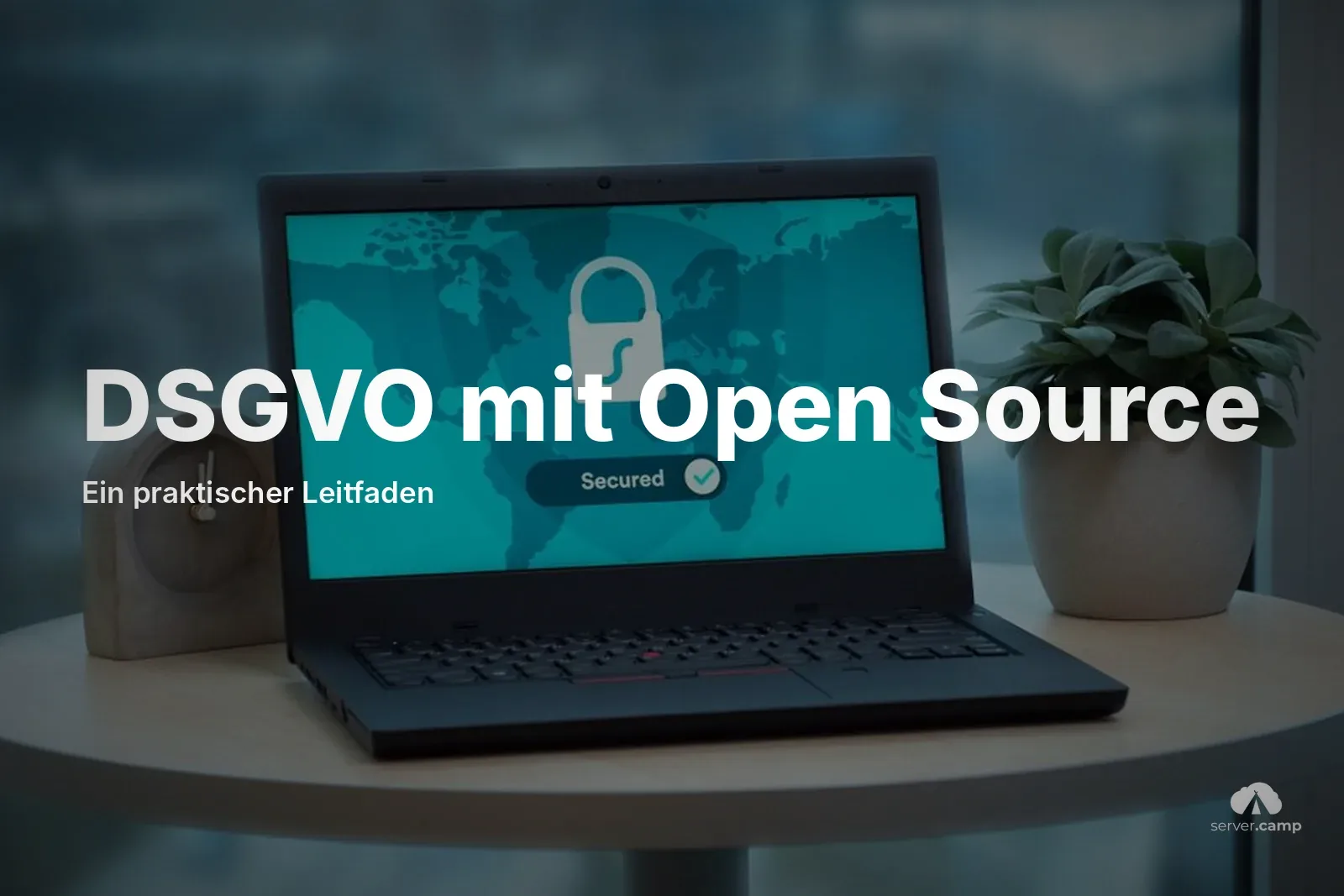 Schloss-Symbol auf einer Tastatur als Sinnbild für Datenschutz und DSGVO-konforme Software