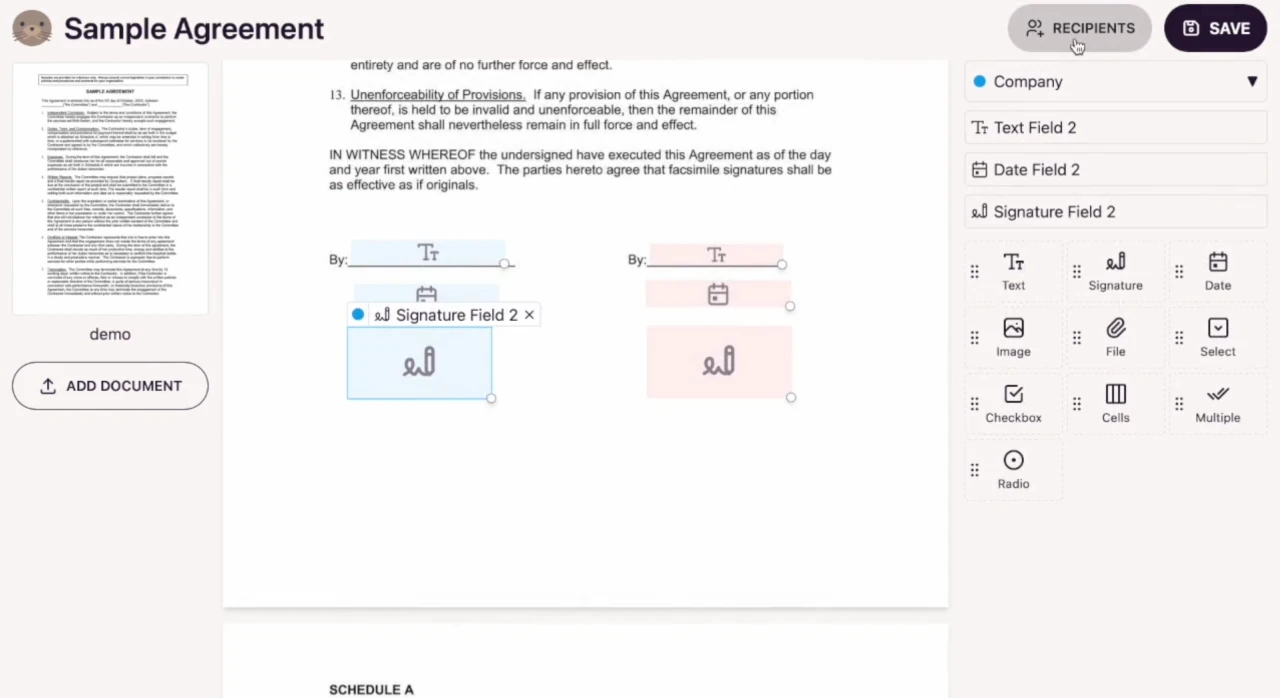 DocuSeal Screenshot