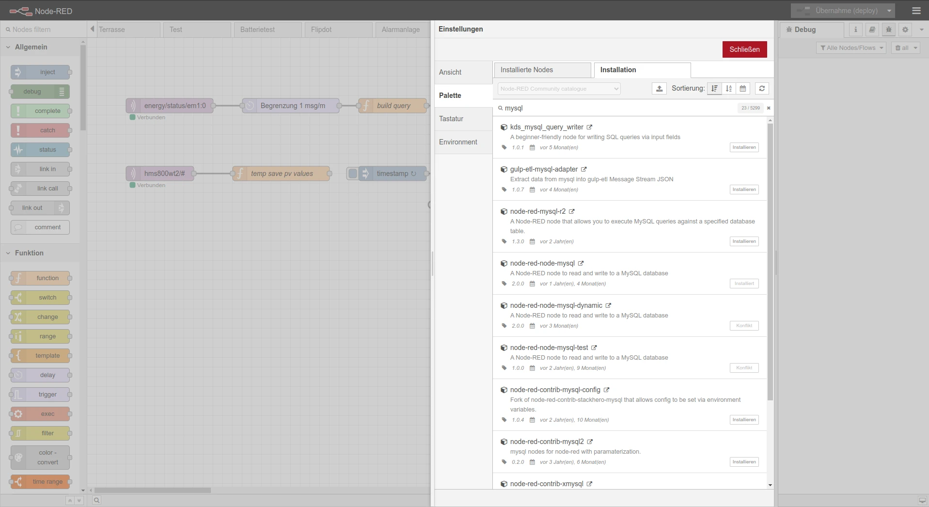 Node-RED Screenshot