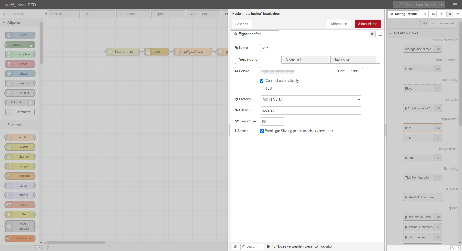 Node-RED Screenshot